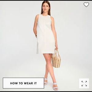JCrew white denim dress size 4